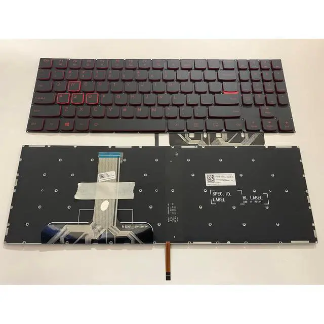 Alt view image 2 of 7 - Laptop Replacement Keyboard for Lenovo Legion Y520 Y520-15IKB Y720 Y720-15IKB R720 R720-15IKB 15 15IKB 9Z.NDKBN.D01 US Laptop Red Backlit Keyboard