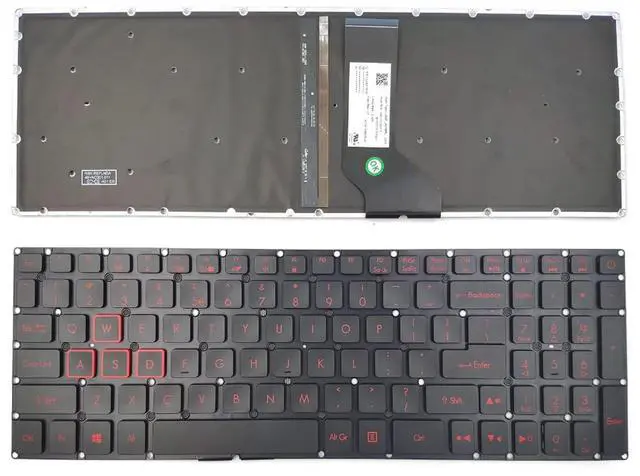Main image of Laptop Keyboard for Acer Nitro 5 AN515-41 AN515-42 AN515 AN515-51 AN515-52 AN515-53 N16C7 N17c1 AN515-51-705 US Layout Replacement Backlit Red