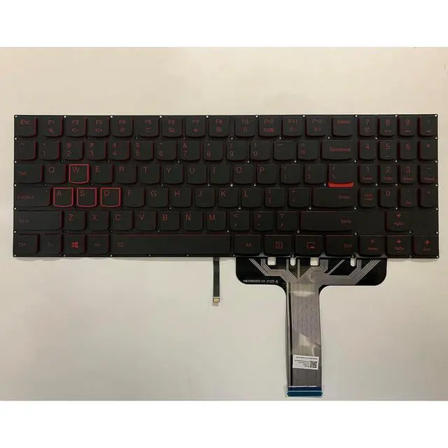Alt view image 3 of 7 - Laptop Replacement Keyboard for Lenovo Legion Y520 Y520-15IKB Y720 Y720-15IKB R720 R720-15IKB 15 15IKB 9Z.NDKBN.D01 US Laptop Red Backlit Keyboard