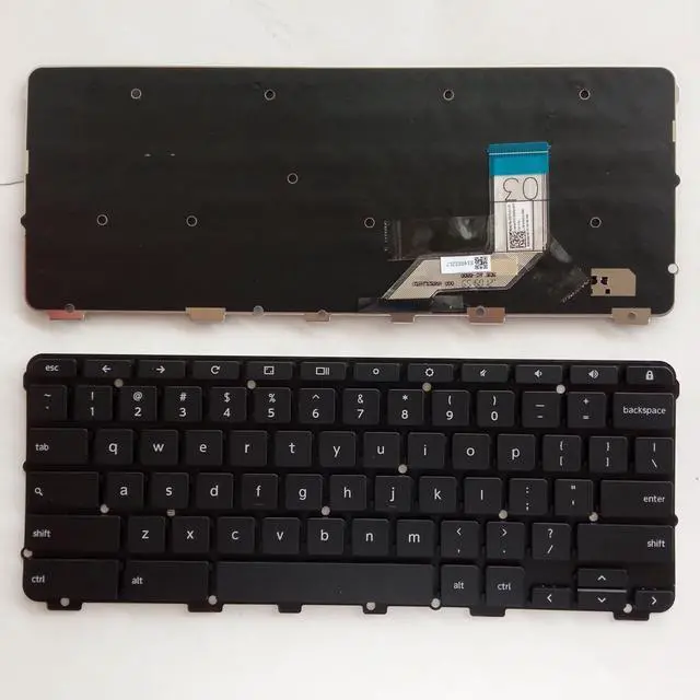 Main image of Laptop Replacement Keyboard US for Nordic Keyboard Lenovo Yoga N24 Chromebook 100e 500e N3350 No TrackPoint No Backlit