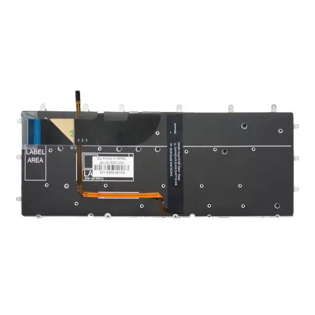 Alt view image 2 of 3 - Laptop Replacement US Layout Keyboard for Dell XPS 13 9343 9350 9360 Dell Inspiron 15 7547 7548 07DTJ4O Without Frame,No TrackPoint,Backlit Black