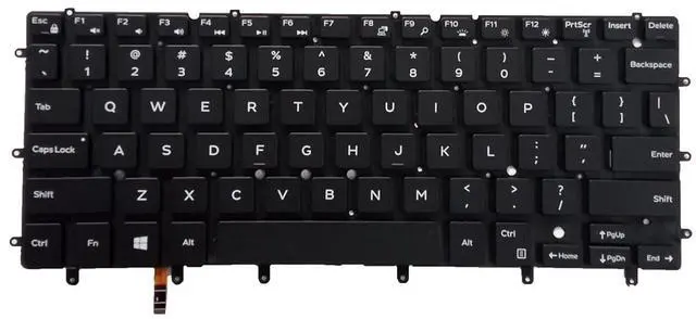 Alt view image 3 of 3 - Laptop Replacement US Layout Keyboard for Dell XPS 13 9343 9350 9360 Dell Inspiron 15 7547 7548 07DTJ4O Without Frame,No TrackPoint,Backlit Black