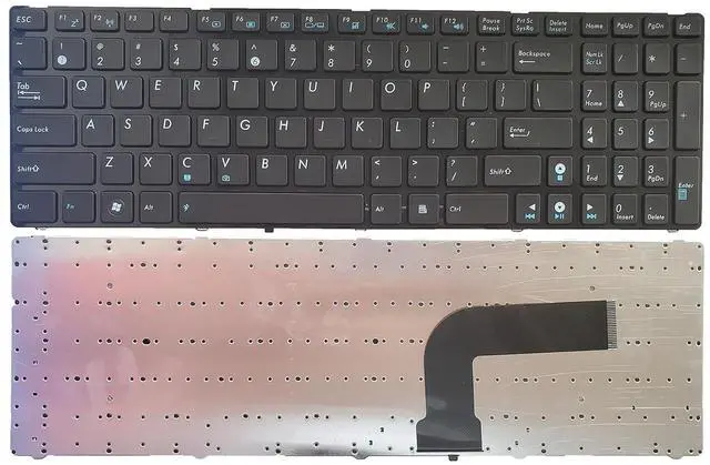 Main image of Laptop Replacement US Layout Keyboard for ASUS K52 F J JB K52JC X52 X52J X52N G60 G72 G73 N53 K53S N61V N60 N61J N61 04GN1R2KUK00 with Frame,No TrackPoint,No Backlit Black