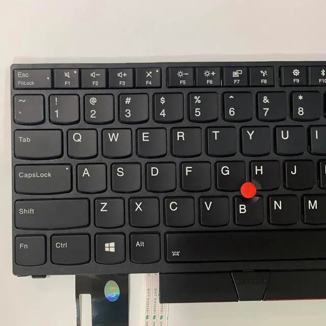 Alt view image 4 of 7 - Laptop Replacement US Layout Keyboard for Lenovo Thinkpad E580 E585 E590 L580 L590 T590 P52 P73 T15 P15S with Frame,TrackPoint,Backlit Black