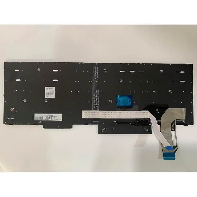 Alt view image 3 of 7 - Laptop Replacement US Layout Keyboard for Lenovo Thinkpad E580 E585 E590 L580 L590 T590 P52 P73 T15 P15S with Frame,TrackPoint,Backlit Black