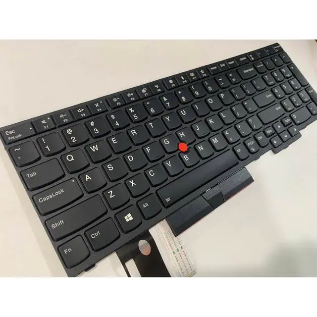 Alt view image 7 of 7 - Laptop Replacement US Layout Keyboard for Lenovo Thinkpad E580 E585 E590 L580 L590 T590 P52 P73 T15 P15S with Frame,TrackPoint,Backlit Black