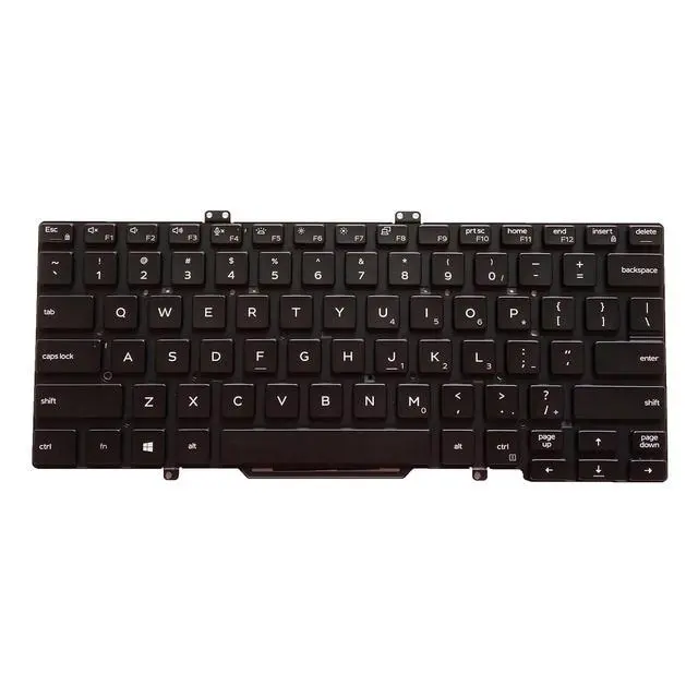 Alt view image 3 of 3 - Laptop Replacement US Layout Keyboard for Latitude E7400 7400 0RDV0V RDV0V Without Frame,No TrackPoint,Backlit Black