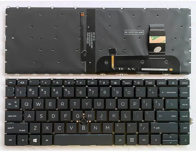 Main image of Laptop Replacement US Layout Keyboard for HP EliteBook 745 G7 745 G8 840 G7 840 G8 845 G7 845 G8 M36312-031 Without Frame,TrackPoint,Backlit Black