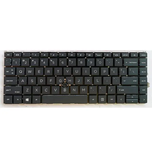 Alt view image 3 of 3 - Laptop Replacement US Layout Keyboard for HP EliteBook 745 G7 745 G8 840 G7 840 G8 845 G7 845 G8 M36312-031 Without Frame,TrackPoint,Backlit Black