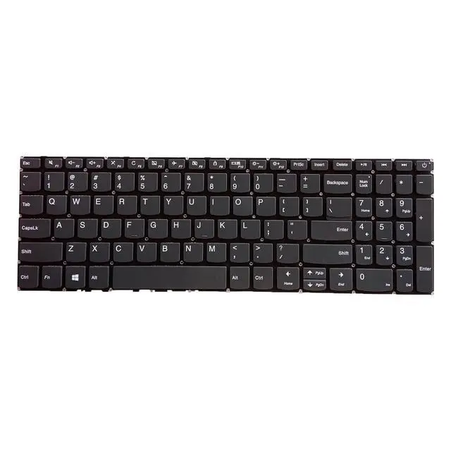 Alt view image 3 of 3 - Laptop Replacement US Layout Keyboard for Lenovo IdeaPad 320-15IKB 320-15ISK 320-17IKB 320-17ISK 320-15AST 320-15IKB Without Frame,No TrackPoint,No Backlit Gray