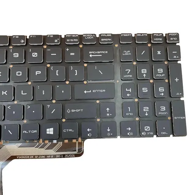 Alt view image 4 of 7 - Laptop Replacement US Layout Colorful Backlight Keyboard for MSI GE62 GS60 GS70 GS72 GE72 GT72 MS-1772 MS-16u6 Series Part Number V143422AK1 19000184