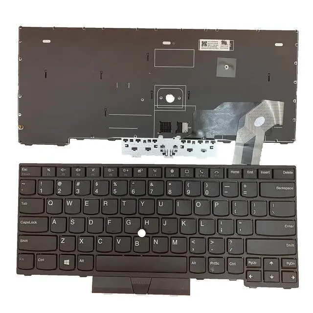 Alt view image 2 of 7 - Laptop Replacement US Layout No Pointer Keyboard for Lenovo for IBM Thinkpad L14 gen 1 5N20W67796 5N20W67832 for 5N20W67760 for 5N20W67785 5N20W67857 5N20W67821 DH54T DS71T M51T