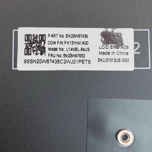 Alt view image 5 of 7 - Laptop Replacement US Layout No Pointer Keyboard for Lenovo for IBM Thinkpad L14 gen 1 5N20W67796 5N20W67832 for 5N20W67760 for 5N20W67785 5N20W67857 5N20W67821 DH54T DS71T M51T