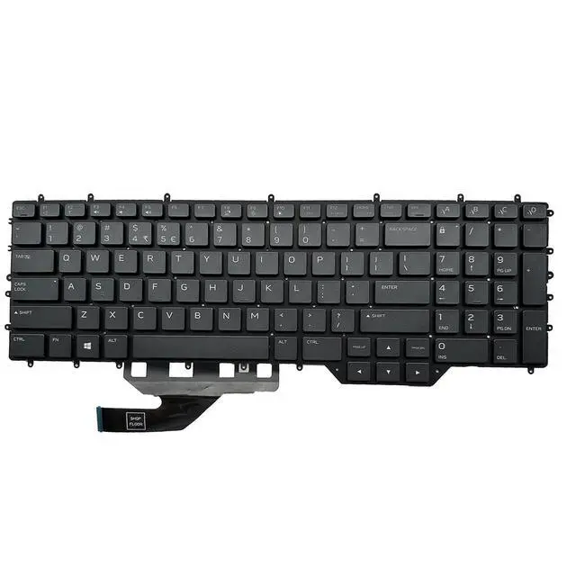 Alt view image 4 of 7 - Laptop Replacement US Layout with Backlight Keyboard for Dell Alienware M17 R2 M17 R3 Area 51m R2 P41E PK132VQ2C00 Per-Key RGB Backlit US