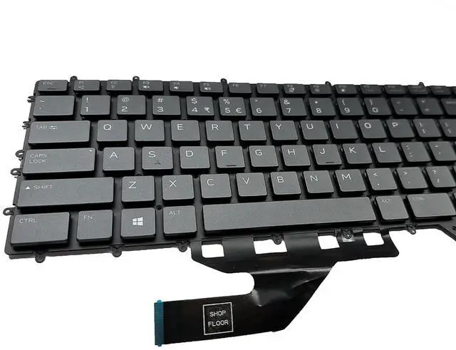 Alt view image 7 of 7 - Laptop Replacement US Layout with Backlight Keyboard for Dell Alienware M17 R2 M17 R3 Area 51m R2 P41E PK132VQ2C00 Per-Key RGB Backlit US