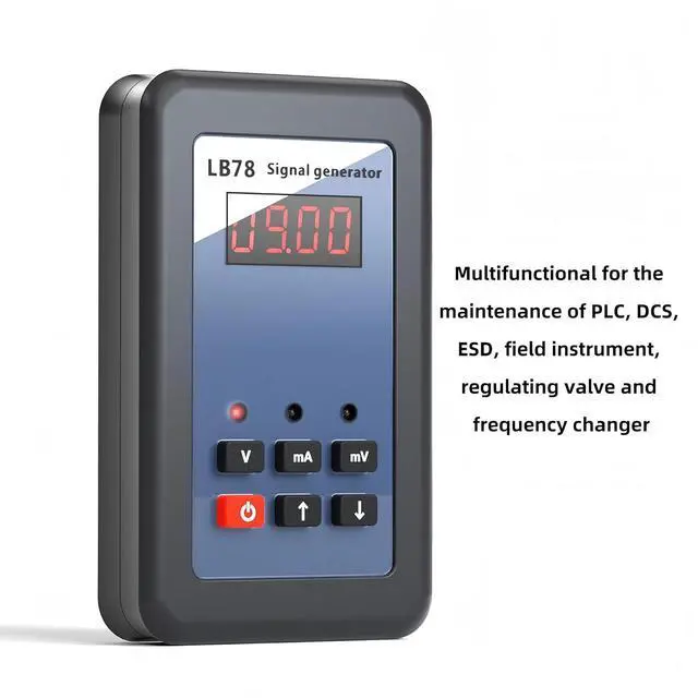 Alt view image 2 of 7 - LB78 Current Signal Generator, 4-20mA /0-10V/mV Signal Source Calibrator Tester, Multifunctional Current Voltage Analog Simulator with LCD Display & Built-in Self-Protection Fuse