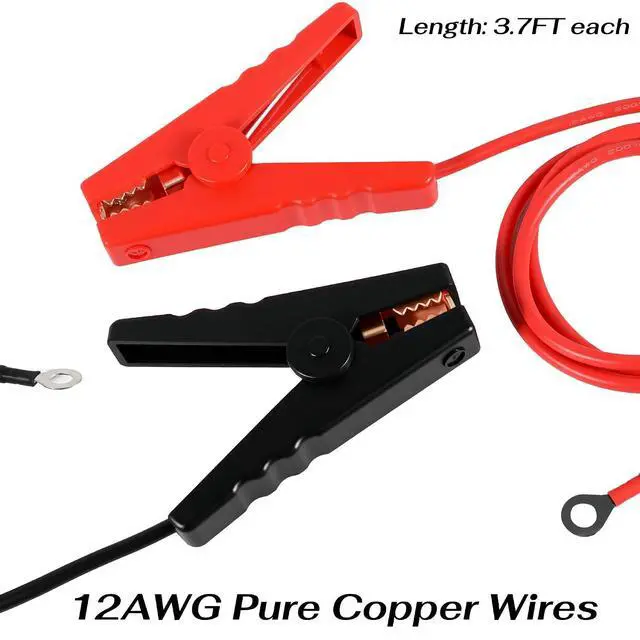 Alt view image 5 of 7 - Electric Fence Wire, 18in Grounding Rod, Alligator Clips with 3.7ft Wires, Solar Electric Fence Lead Kit Connects Solar Powered Electric Fence Energizer Charger Generator