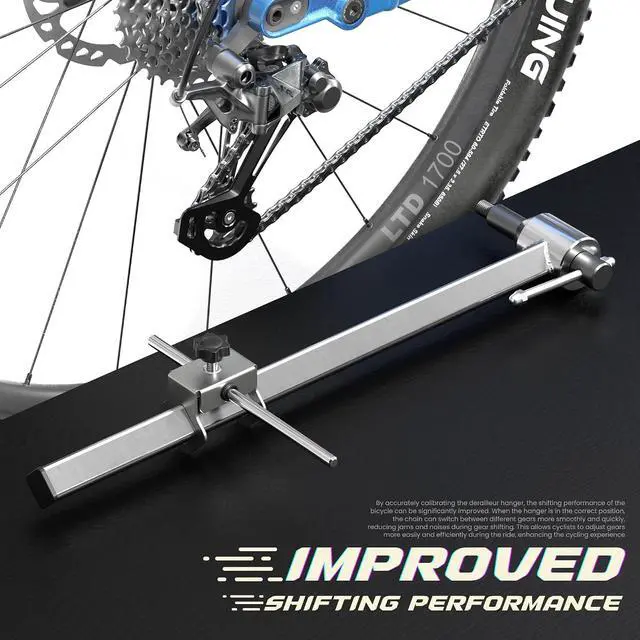 Alt view image 2 of 3 - Bike Derailleur Hanger Alignment Gauge Tool, Bicycle Wheel Straightening Tool, 304 Stainless Steel Bike Repair Maintenance Tool for MTB Road Bike, 20-29 Wheel
