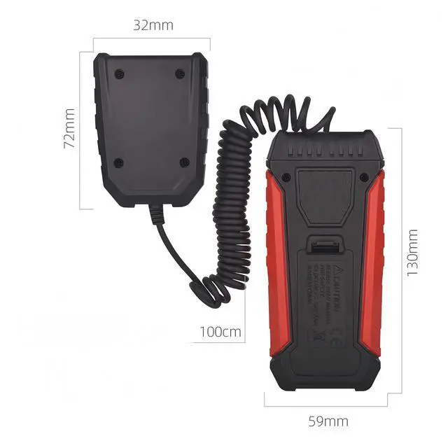Alt view image 6 of 7 - Digital Light Meter, 200-200,000 Lux Photography Light Illuminance Meter, Handheld Lumens LED Brightness Tester with Flexible Corded Sensor & Backlight LCD Display LUX/FC