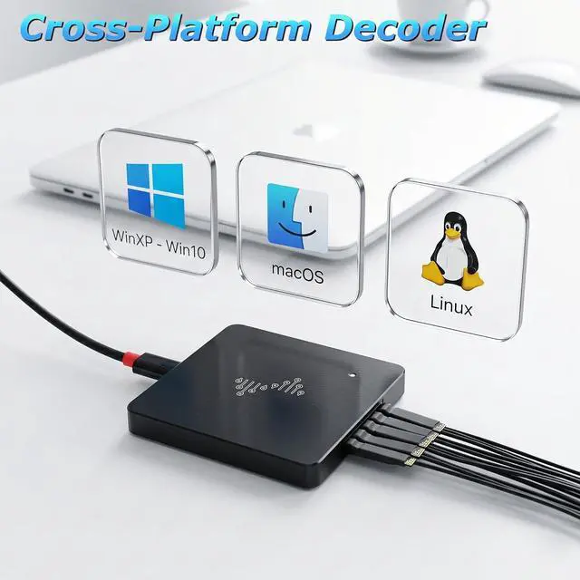 Alt view image 5 of 7 - USB Logic Analyzer, 16 Channels, 400MHz Sampling Rate, 16G Sampling Depth, 256Mbits Memory, USB 2.0 Interface for PC Analysis on WinXP/10 Mac OS Linux (DSLogic Plus)