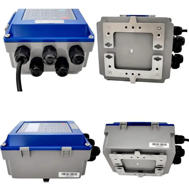 Alt view image 5 of 7 - Ultrasonic Water Flow Meter, TUF-2000B Digital Water Liquid Flowmeter Tester, TS-2 TM-1 Ultrasonic Clamp-on Transducers Sensors, LCD Display IP68 Protection for Pipe DN15-700mm