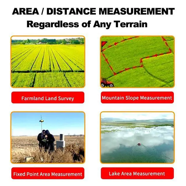 Alt view image 7 of 7 - ZL180 Handheld GPS Surveying Equipment, High Precision GPS Land Meter, Professional Land Surveying Equipment with LCD Backlight Screen for Garden Farmland Forest Parking Area Distance Measurement