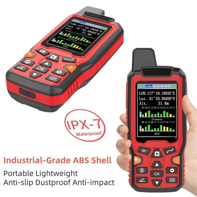 Alt view image 4 of 7 - ZL180 Handheld GPS Surveying Equipment, High Precision GPS Land Meter, Professional Land Surveying Equipment with LCD Backlight Screen for Garden Farmland Forest Parking Area Distance Measurement