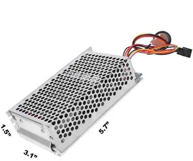 Alt view image 4 of 7 - 10V-50V DC Motor Speed Controller, 3500W PWM Controller, 60A 0-100% Adjustable Brushed Motor Controller, Trolling Motor Speed Controller, w/ Fuse, CW/CCW Switch & Potentiometer Knob, Forward & Reverse