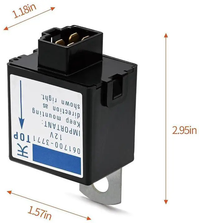 Alt view image 7 of 7 - 12V Starter Time Relay 061700-3770, 061700-3771, 061700-3760, T0070-31410, Relay Truck Part Fits Kubota Stop Solenoid B BX F FZ GF L M Series