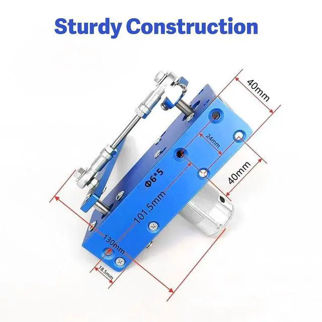 Alt view image 4 of 7 - DC 24V Reciprocating Swing Motor, Adjustable 20-120° Variable Speed 90RPM Electric Motor for Automatic Hammock Rocker Swing Pusher Dynamic Advertising DIY Design