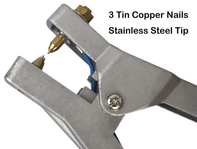 Alt view image 4 of 7 - Ground Cable Clamp, 16.4ft Coiled Grounding Cable, Aluminum Alloy Anti Static Grounding Clamp, 3 Copper Nails, Clamps 23mm, for Gas Station Oil Depot Tank Chemical Plant