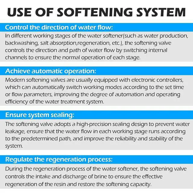 Alt view image 6 of 7 - Time Type 5600SXT Water Softener Control Head, 110V Water Softener System Filter Control Head, Electronic Water Softener Valve, Inlet/Outlet DN25, Complete Accessories