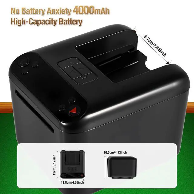 Alt view image 5 of 7 - Automatic Card Dealer Machine, 1/2/3 Deck Playing Cards Dealer, Rechargeable 180° 360° Rotating Robot Card Dealing Machine for Uno Phase 10 Five Crowns Casino Poker Games, Texas Holdem Mode