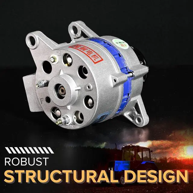 Alt view image 4 of 7 - Permanent Magnet Alternator Generator, VQP Permanent Magnet Synchronous Generator, 1200W 12V to 14V Low RPM Alternator, AC Charging & Lighting PMA, Built-in Voltage Stabilizer