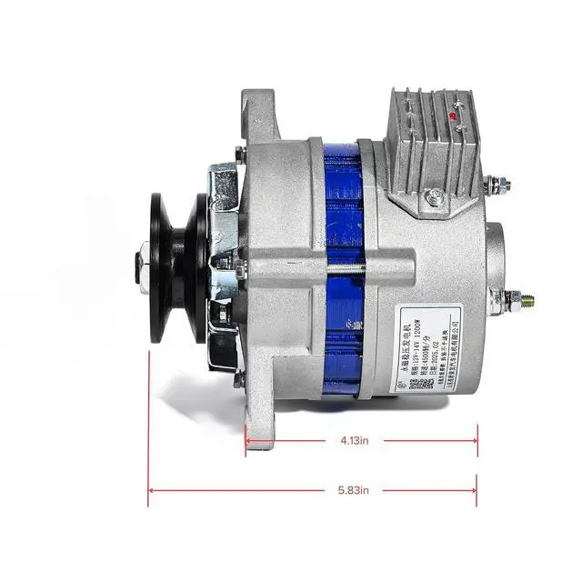 Alt view image 6 of 7 - Permanent Magnet Alternator Generator, VQP Permanent Magnet Synchronous Generator, 1200W 12V to 14V Low RPM Alternator, AC Charging & Lighting PMA, Built-in Voltage Stabilizer