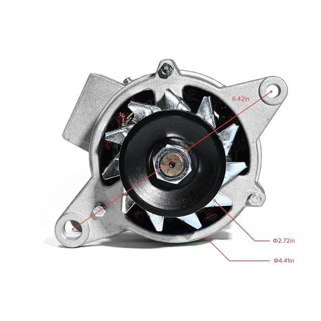 Alt view image 7 of 7 - Permanent Magnet Alternator Generator, VQP Permanent Magnet Synchronous Generator, 1200W 12V to 14V Low RPM Alternator, AC Charging & Lighting PMA, Built-in Voltage Stabilizer