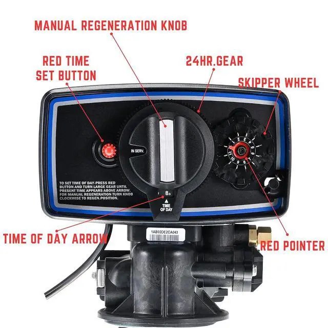 Alt view image 2 of 7 - Water Softener Control Valve, Water Softener Head 5600, 12 Day Timer Control Valve, 110V US Plug