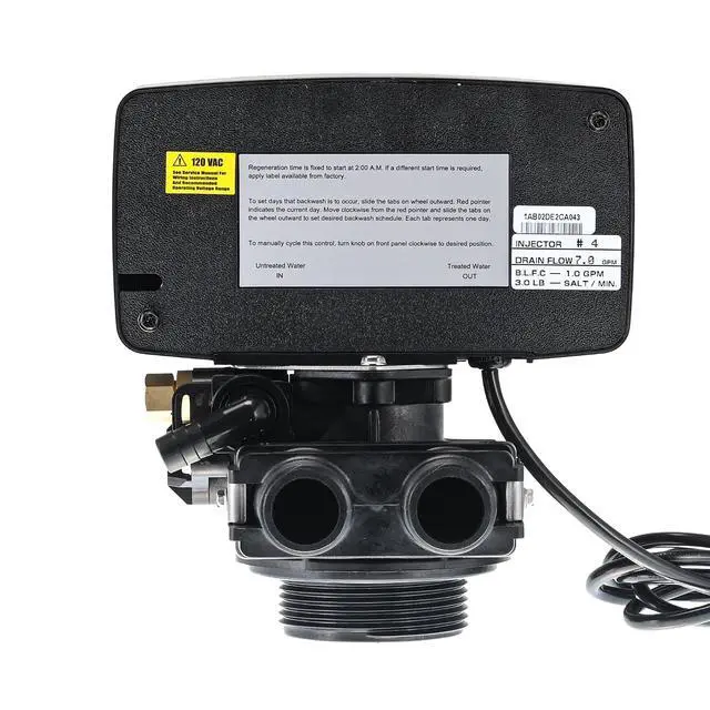Alt view image 5 of 7 - Water Softener Control Valve, Water Softener Head 5600, 12 Day Timer Control Valve, 110V US Plug