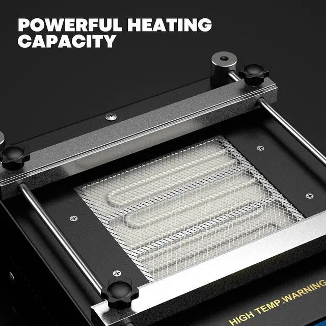 Alt view image 3 of 7 - 853A Soldering Hot Plate, 110V 450W Heating Plate for SMD BGA Rework Station, 50-400°C Infrared Preheating Oven Hot Plate for IR PCB Circuit Board Welding Soldering Repair