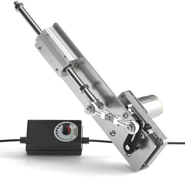Main image of DIY Reciprocating Linear Actuator Stroke 2cm-8cm Adjustable Telescopic Motor with Speed Controller 24V 120RPM Adjustable Stroke and Speed, 5-25kg Thrust