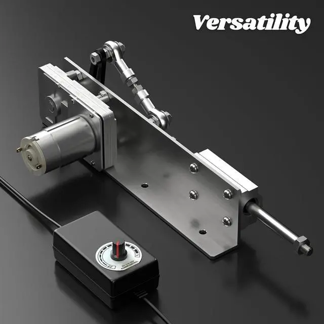 Alt view image 2 of 7 - DIY Reciprocating Linear Actuator Stroke 2cm-8cm Adjustable Telescopic Motor with Speed Controller 24V 120RPM Adjustable Stroke and Speed, 5-25kg Thrust
