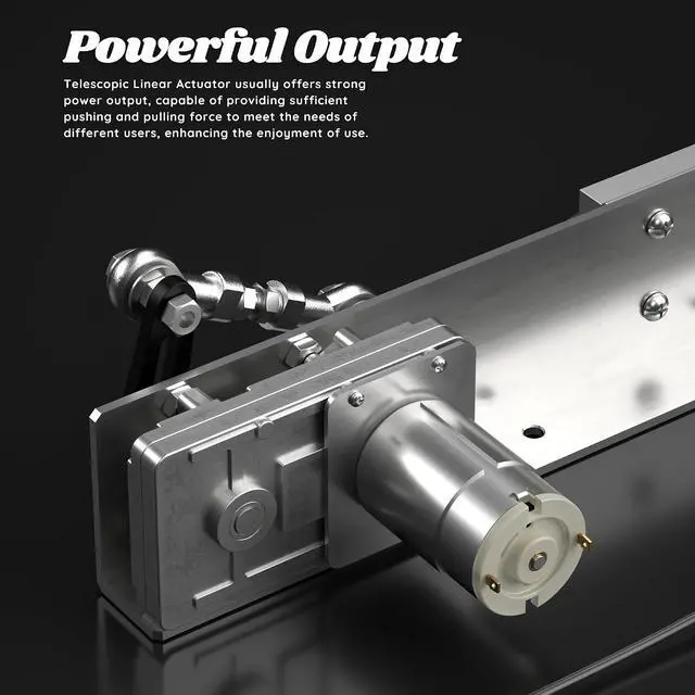 Alt view image 3 of 7 - DIY Reciprocating Linear Actuator Stroke 2cm-8cm Adjustable Telescopic Motor with Speed Controller 24V 120RPM Adjustable Stroke and Speed, 5-25kg Thrust