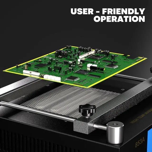 Alt view image 5 of 7 - 853A Soldering Hot Plate, 110V 450W Heating Plate for SMD BGA Rework Station, 50-400°C Infrared Preheating Oven Hot Plate for IR PCB Circuit Board Welding Soldering Repair