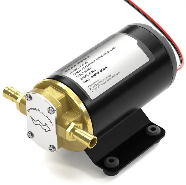 Main image of 12V Oil Transfer Pump, 3.2GPM Gear Oil Pump, Lubricant Diesel Engine Scavenge Oil Extractor Pump, Portable Oil Suction Pump Self Priming for Marine Machinery Oil Change Pump