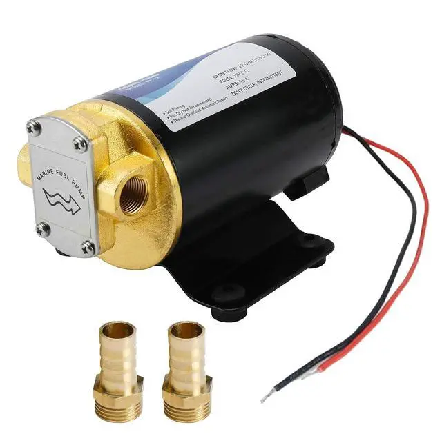 Alt view image 6 of 7 - 12V Oil Transfer Pump, 3.2GPM Gear Oil Pump, Lubricant Diesel Engine Scavenge Oil Extractor Pump, Portable Oil Suction Pump Self Priming for Marine Machinery Oil Change Pump