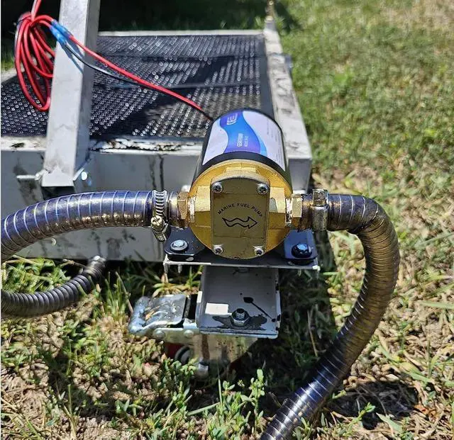 Alt view image 7 of 7 - 12V Oil Transfer Pump, 3.2GPM Gear Oil Pump, Lubricant Diesel Engine Scavenge Oil Extractor Pump, Portable Oil Suction Pump Self Priming for Marine Machinery Oil Change Pump