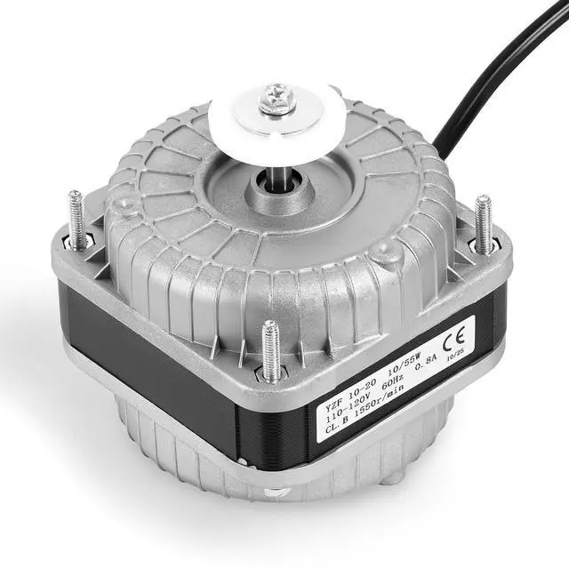 Main image of YZF10-20 Fan Motor, AC 120V 60HZ 10/55W 0.8A 1550 r/min, Shaded Pole Condenser Fan Motor for Small Ventilation Equipment, Refrigeration Equipment, Radiator, Evaporator, Freezer