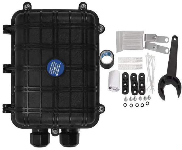 Main image of Fiber Termination Box, 24 Core 1 in 1 Out Horizontal Fiber Optic Cable Connect Box, IP68 Waterproof Enclosure Outdoor Fiber Splice Fiber Cable Connection Box