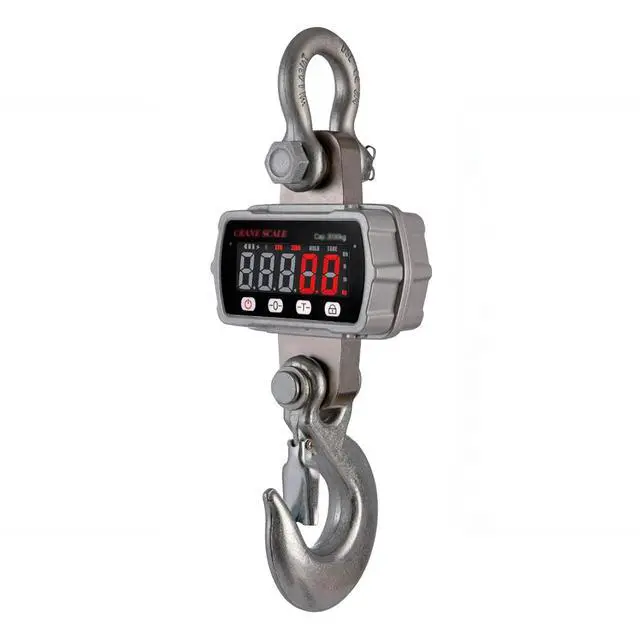 Alt view image 4 of 7 - 22000lb/10000kg Digital Crane Scale, Heavy Duty Industrial Hanging Scale, Battery Powered High Accuracy Electronic Scale, LCD Kilograms and Pounds Display