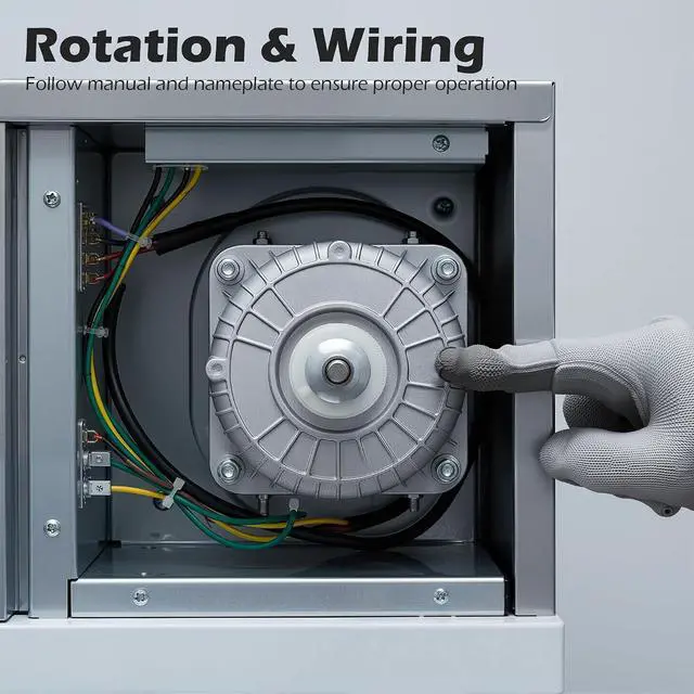 Alt view image 6 of 7 - YZF18-25 AC Fan Motor, 120V 60HZ 18W 1.01A 1550 r/min, Fan Motor with 4 Shaded Poles & Single Phase for Small Ventilation Equipment, Condenser, Evaporator, Radiator and Other Cooling Equipment